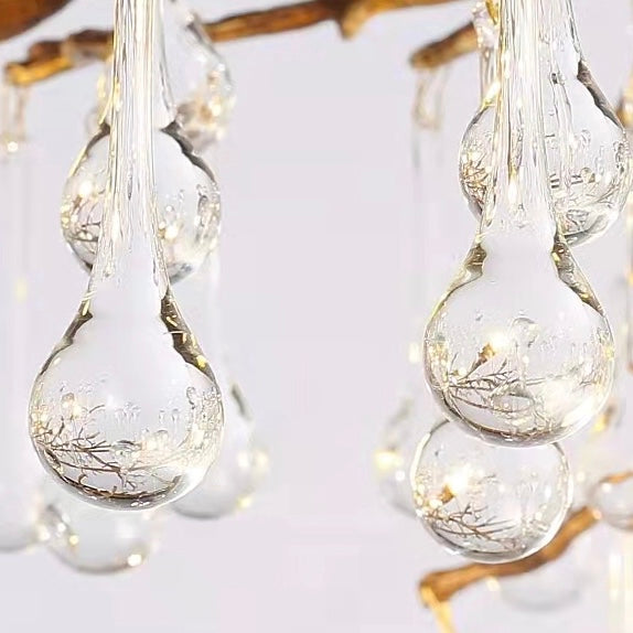 Stunning Tree Branch Crystal Chandelier with Clear Teardrop-shaped for Living/Dining Room - view 38