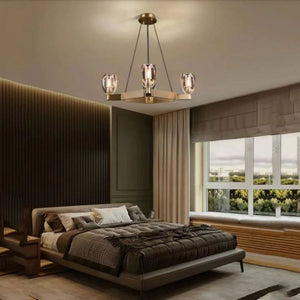 Favola 4 Ligtht Square Chandelier - view 3