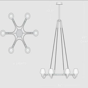 Favola 6 Light Chandelier - view 6