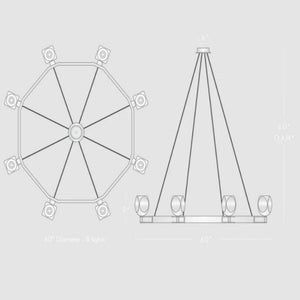 Favola 8 Light Chandelier - view 10