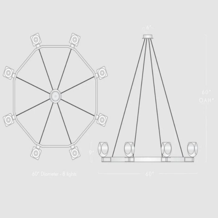 Favola 8 Light Chandelier - view 10