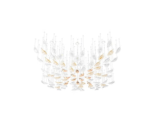 Floating Leaves Meteor Shower Crystal Spiral Chandelier - view 22