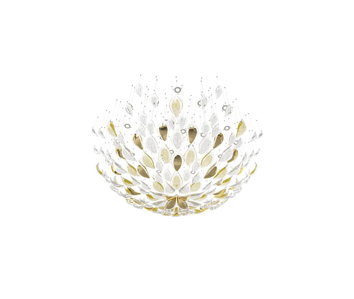 Floating Leaves Meteor Shower Crystal Spiral Chandelier - view 28