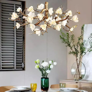 Flower Bloom Branch Brass Chandelier - view 11