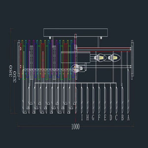Fusion Flush Mount Chandelier - view 9