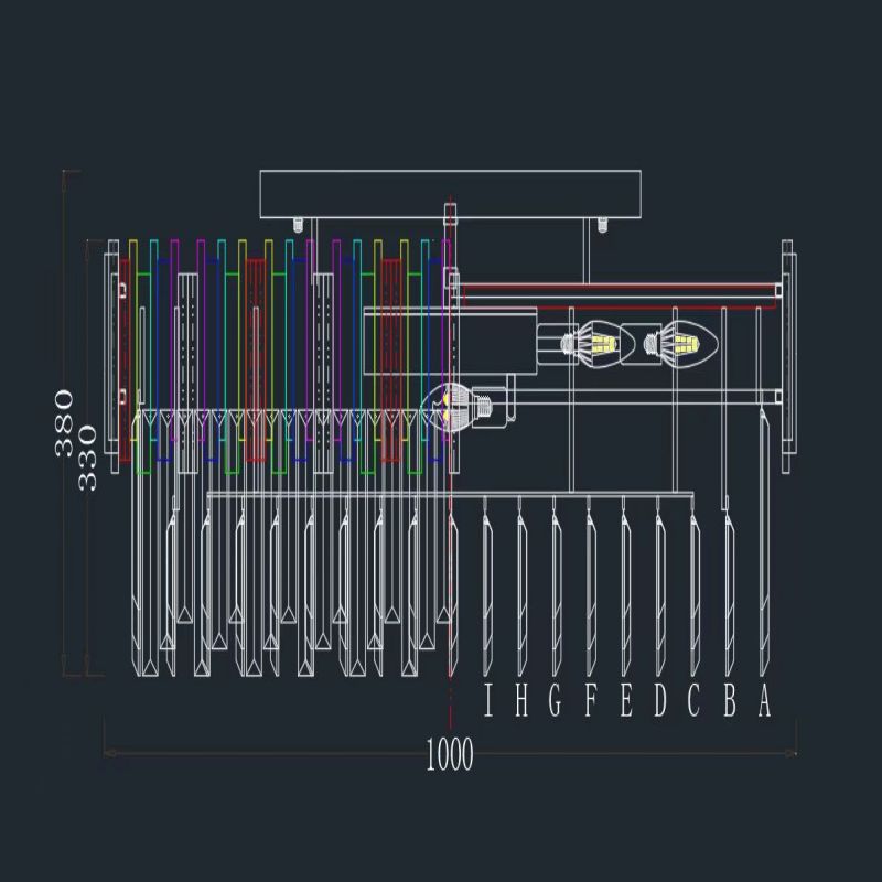 Fusion Flush Mount Chandelier - view 9