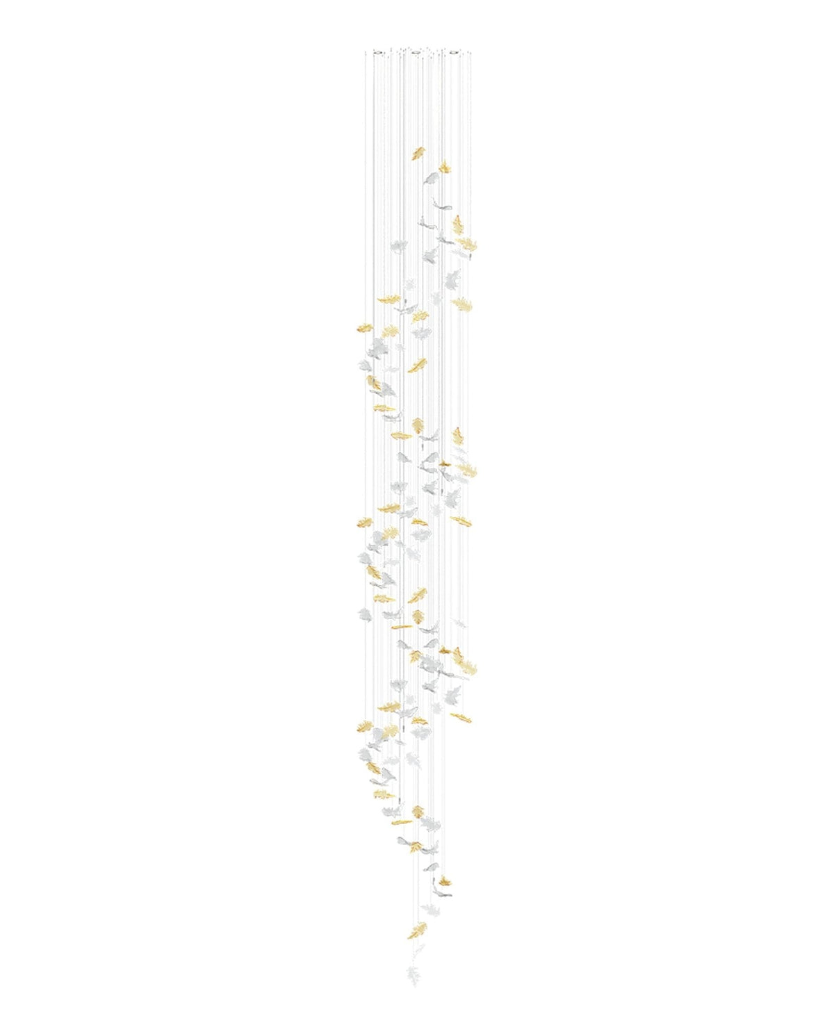 Galaxy Flying Leaves Meteor Shower Crystal Spiral Chandelier - view 18