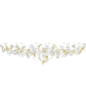 Galaxy Flying Leaves Meteor Shower Crystal Spiral Chandelier - view 19