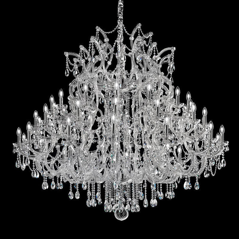 Four layers Chandelier maria theresa style, crystal