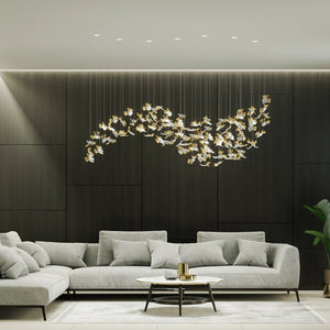 Galaxy Frosted Petals Frozen Chandelier - view 2
