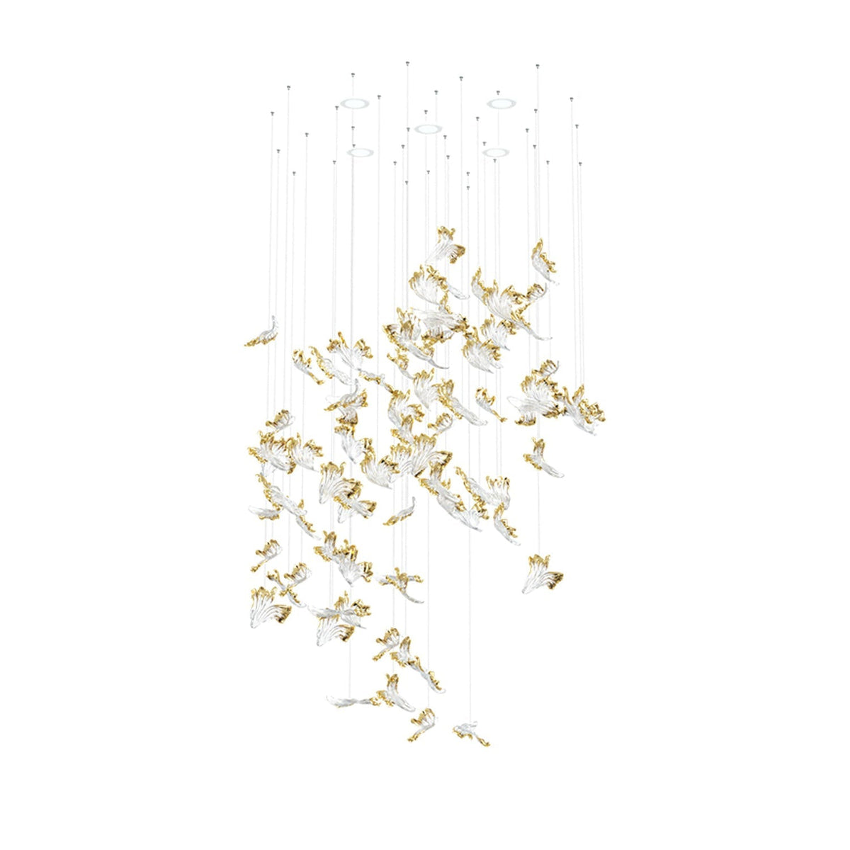 Galaxy Frosted Petals Frozen Chandelier - view 10