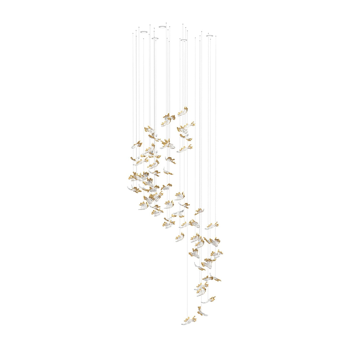 Galaxy Frosted Petals Frozen Chandelier - view 11