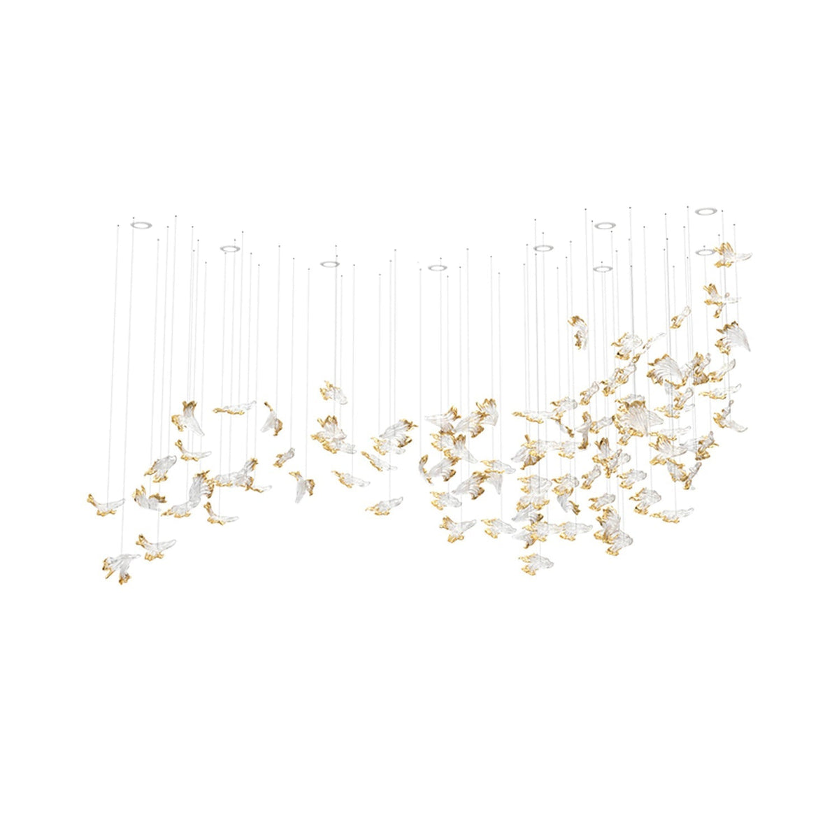 Galaxy Frosted Petals Frozen Chandelier - view 12