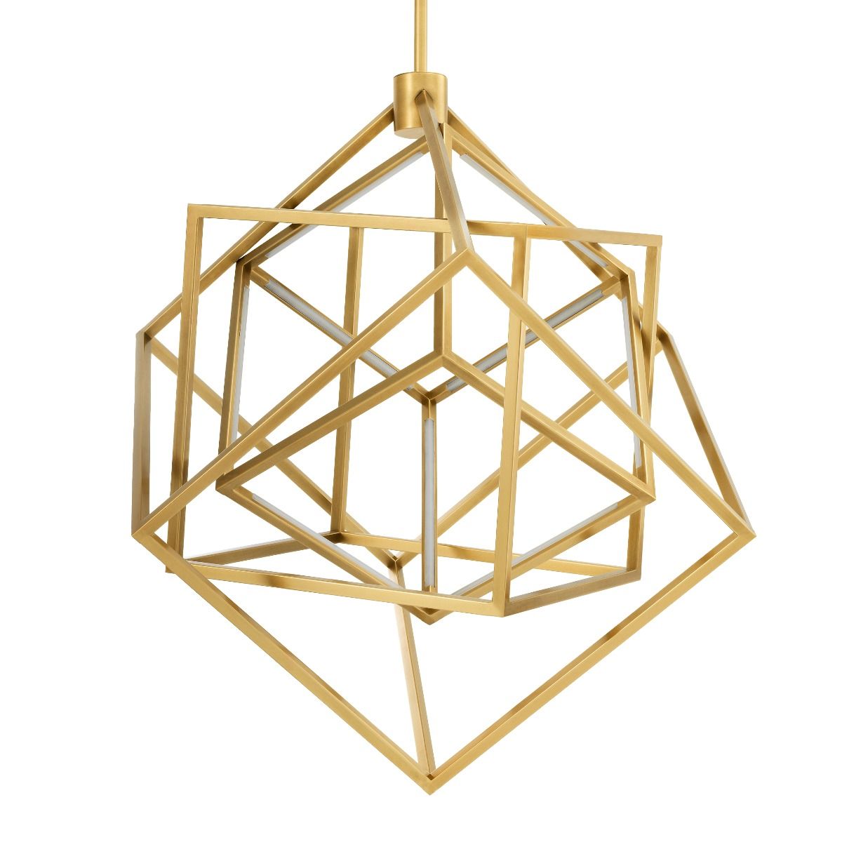 Brigitte Modern Brass Chandelier - view 3