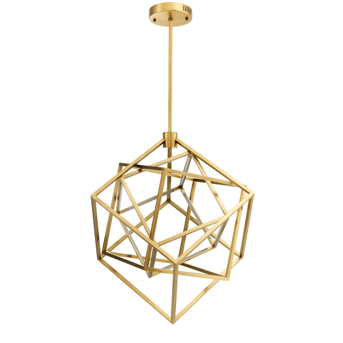 Brigitte Modern Brass Chandelier - view 2