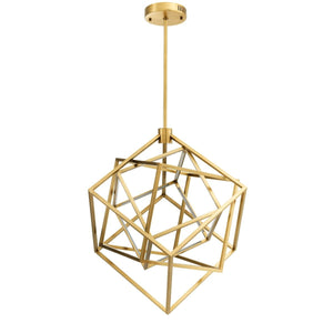 Brigitte Modern Brass Chandelier - view 2