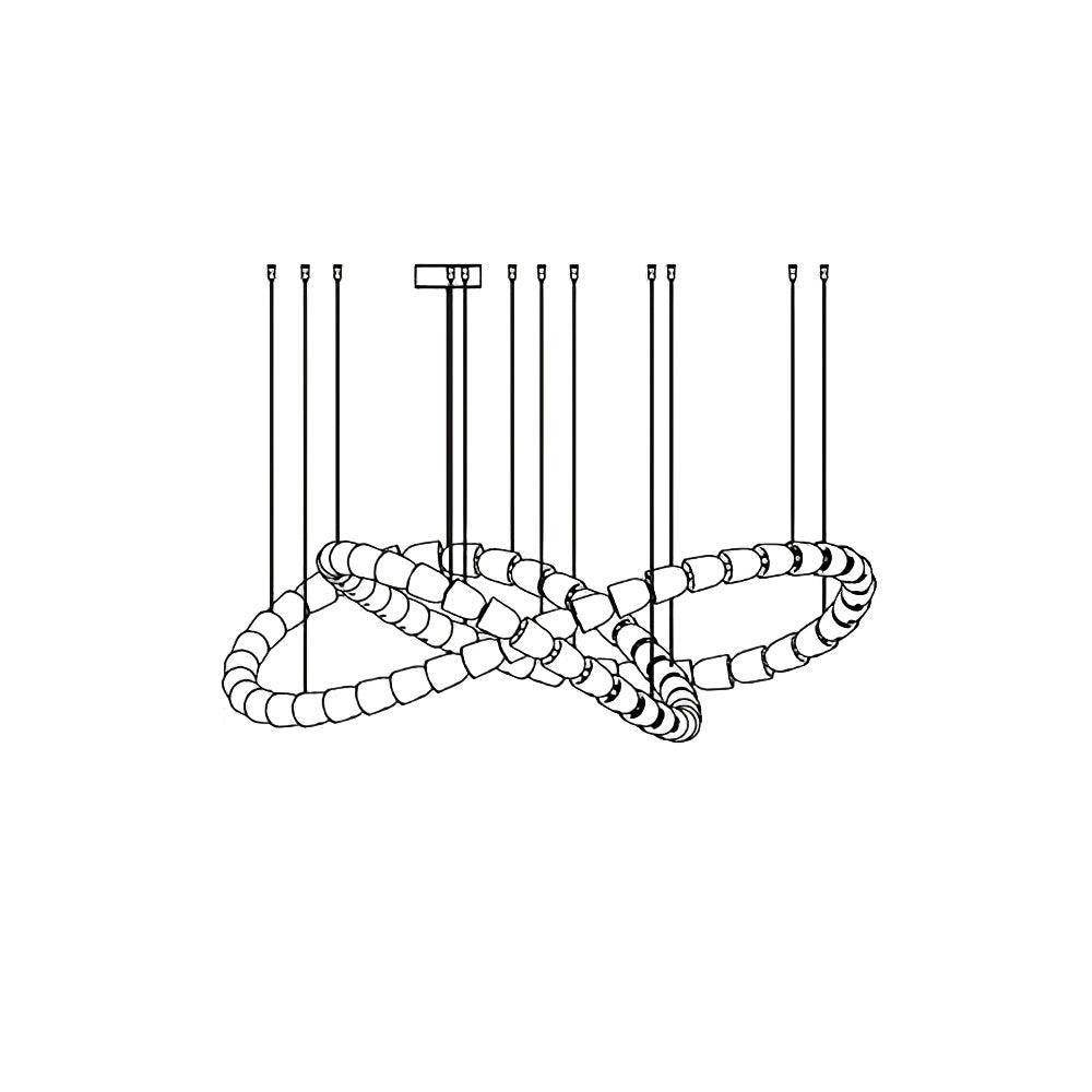 Gabriel Gold Crystal Chandelier - view 45
