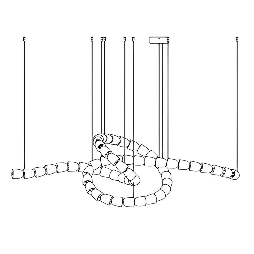 Gabriel Gold Crystal Chandelier - view 54