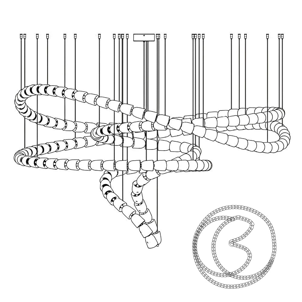 Gabriel Chrome Crystal Chandelier - view 76