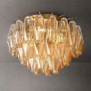 Galaxy Clear Glass Flushmount 17", flush mount