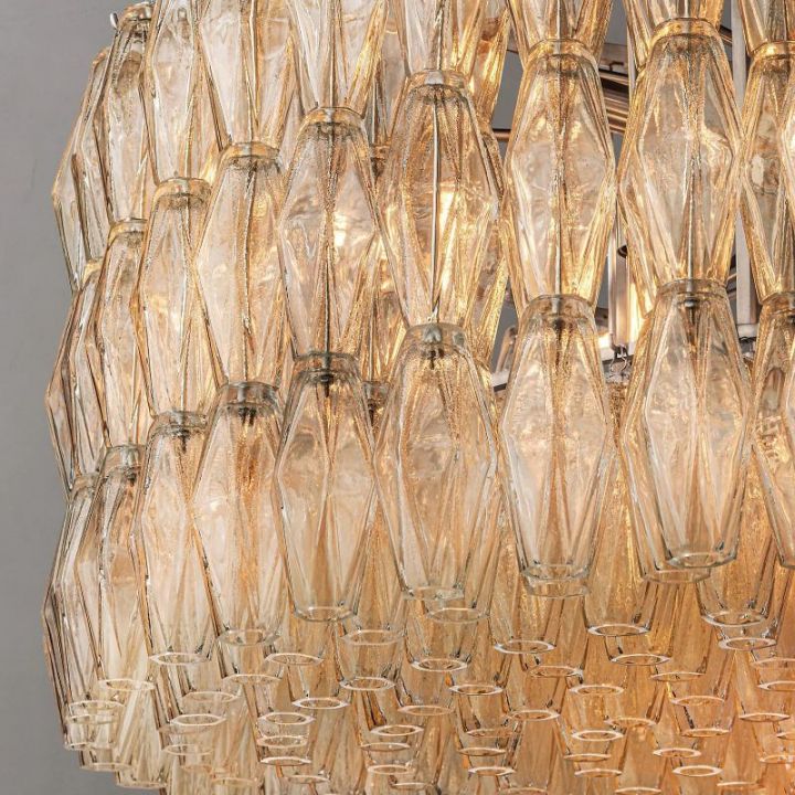 Galaxy Clear Glass Round Chandelier 47" - view 3