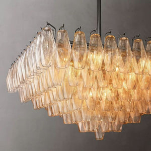 Galaxy Clear Glass Square Chandelier 32" - view 5