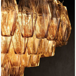 Galaxy Clear Glass Square Chandelier 32" - view 11