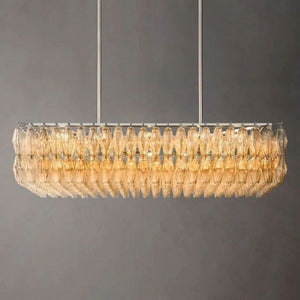 Galaxy Glass Rectangular Chandelier 54" - view 8