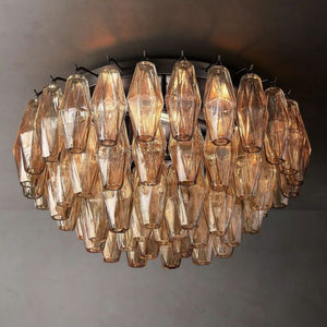 Galaxy Smoke Glass Flushmount 22", flush mount - view 2