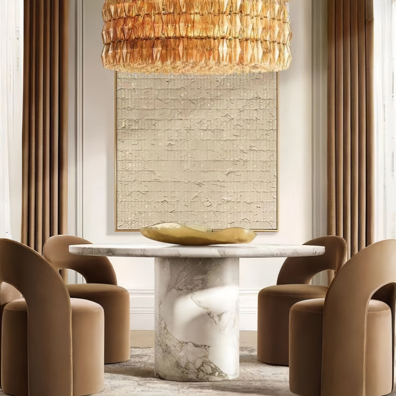 Cyra Smoke Glass Round Chandelier 37 in47‘’62‘’ - view 11