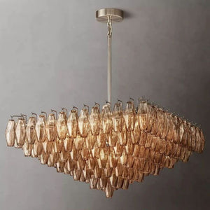 Galaxy Smoke Glass Square Chandelier 32" - view 6