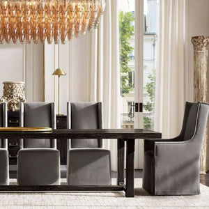 Galaxy Smoke Glass Tiered Rectangular Chandelier 54" - view 9