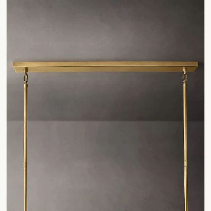 Galaxy Smoke Glass Tiered Rectangular Chandelier 74" - view 4