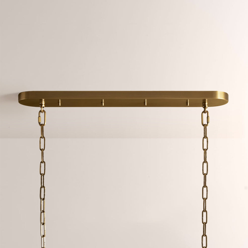 Ghiaccia Textured Glass Linear Chandelier - view 5