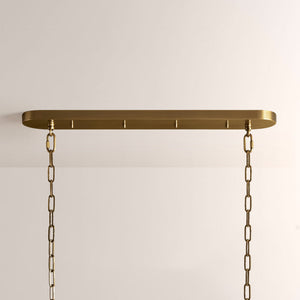 Ghiaccia Textured Glass Linear Chandelier - view 5