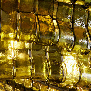 Ghiaccia Textured Glass Linear Chandelier - view 9