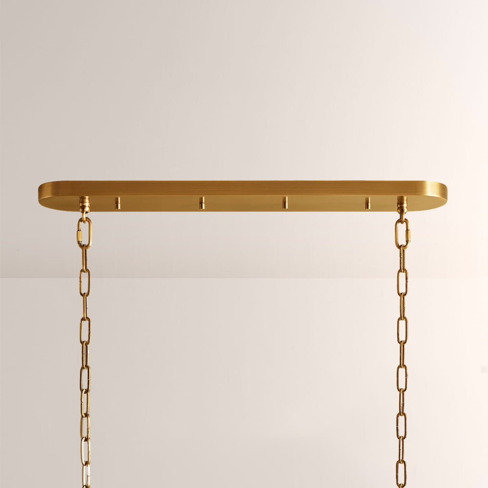 Ghiaccia Textured Glass Linear Chandelier - view 6