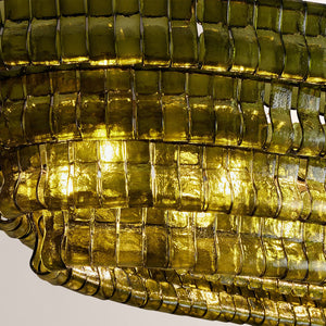 Ghiaccia Textured Glass Linear Chandelier - view 10