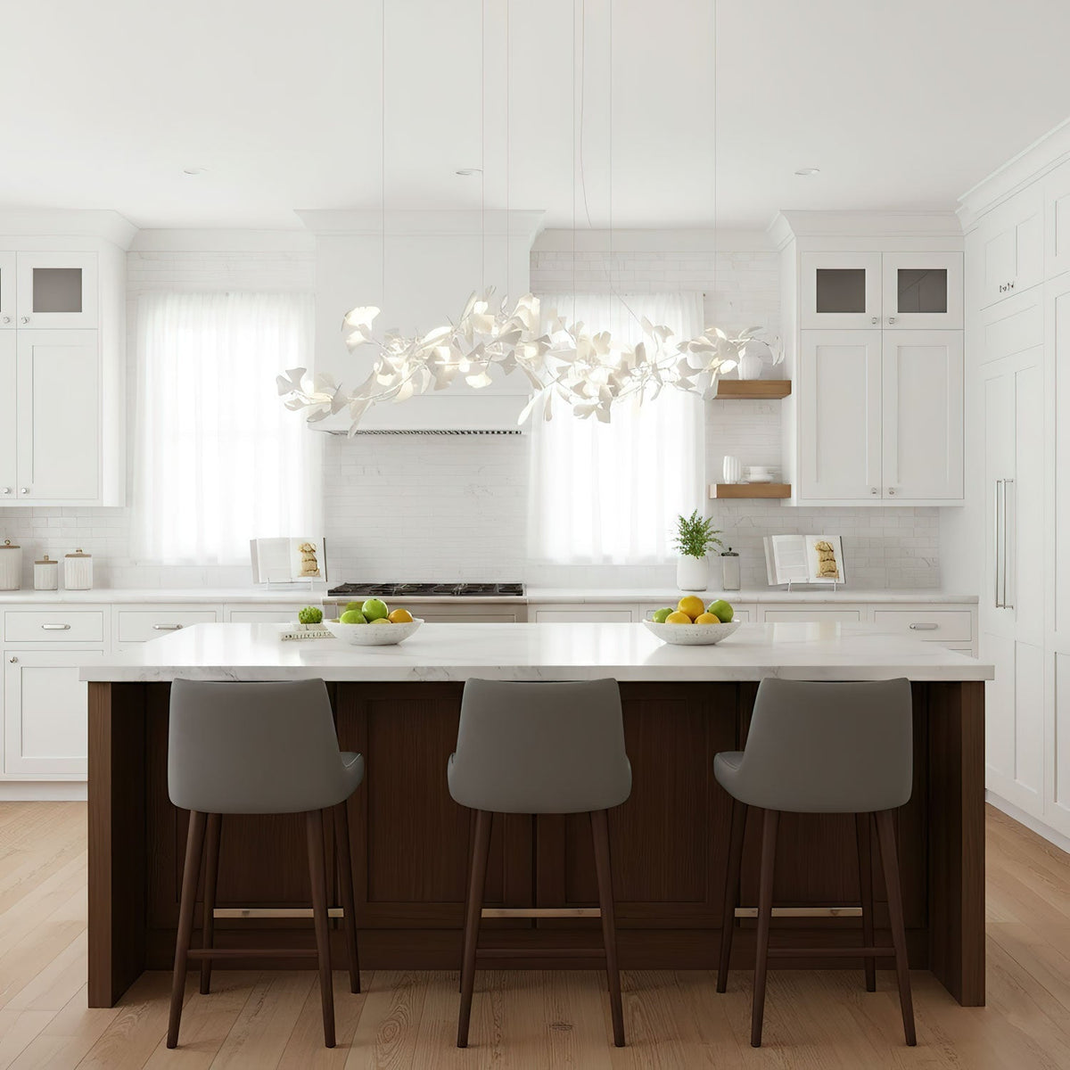 Gingko Ceramic Branch Chandelier E - view 7