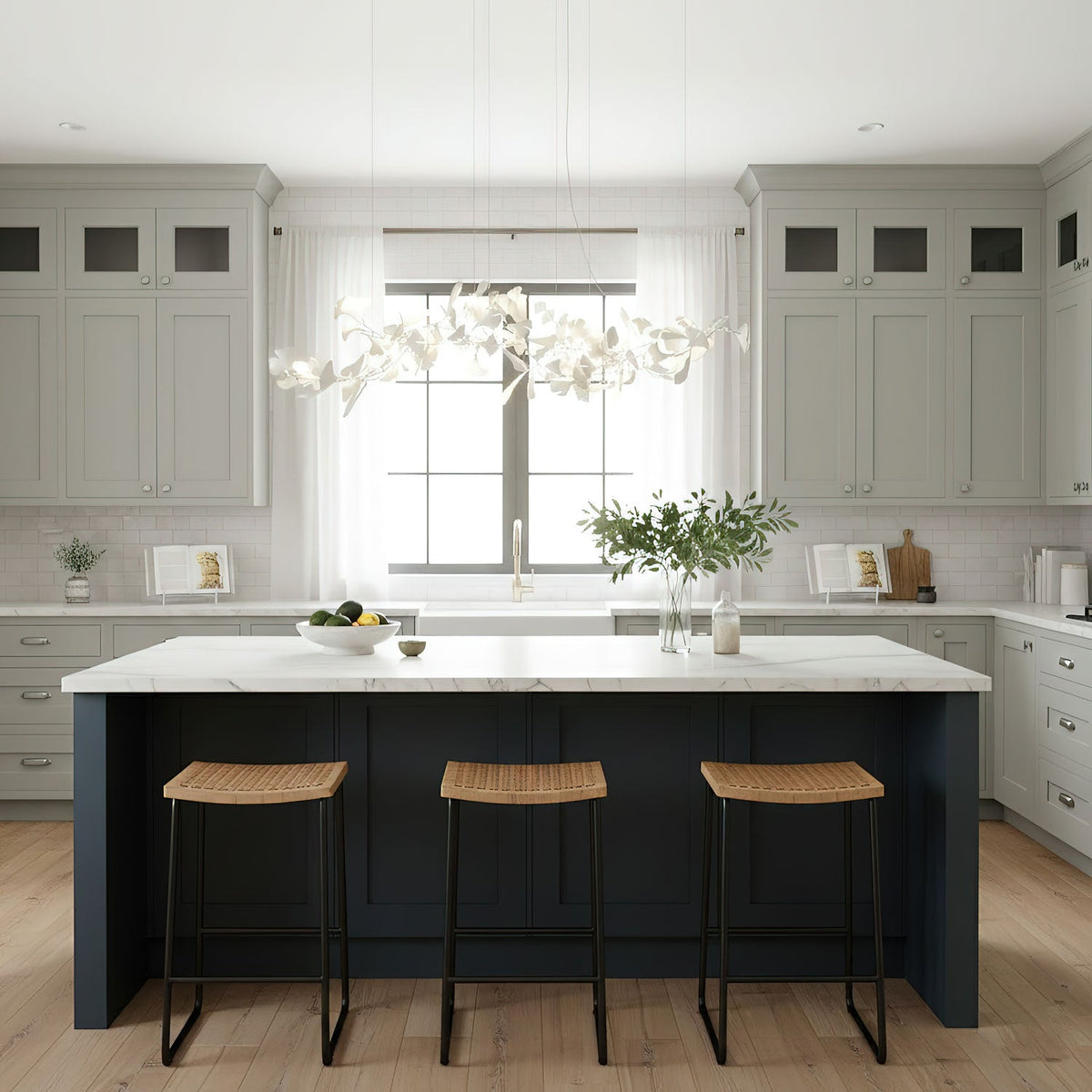Gingko Ceramic Branch Chandelier E - view 3