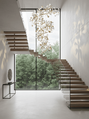 Gingko Ceramic Branch Chandelier Q - view 5