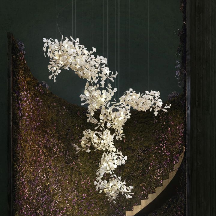 Ginkgo Combination Chandelier - view 6