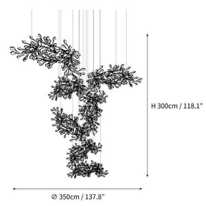 Ginkgo Combination Chandelier - view 9