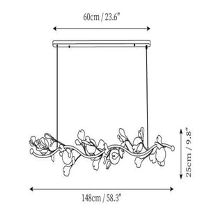Gingko Glass Chandelier - view 10
