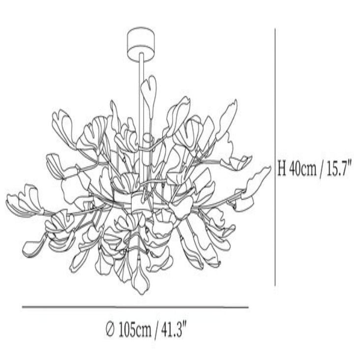 Gingko Luxury Chandelier Style A - view 10