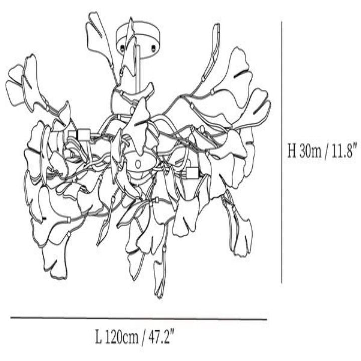 Gingko Luxury Chandelier Style B - view 12