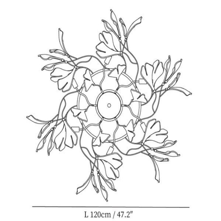 Gingko Luxury Chandelier Style B - view 13
