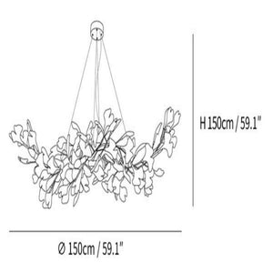Gingko Luxury Chandelier Style F - view 6