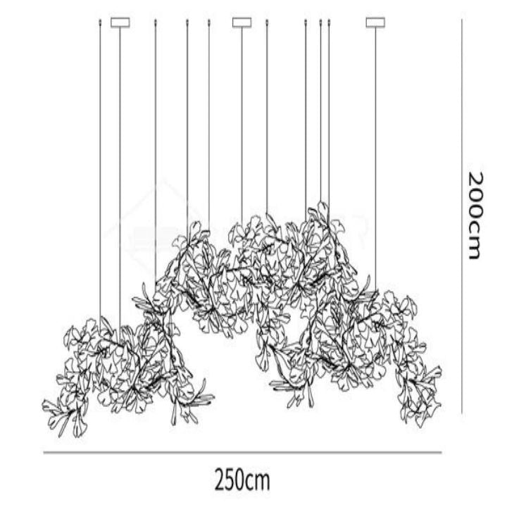 Gingko Luxury Chandelier Style H - view 11