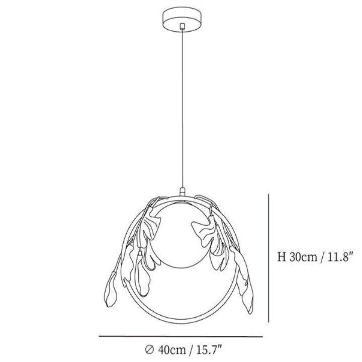 Ginkgo Pendant Lamp, chandelier - view 7